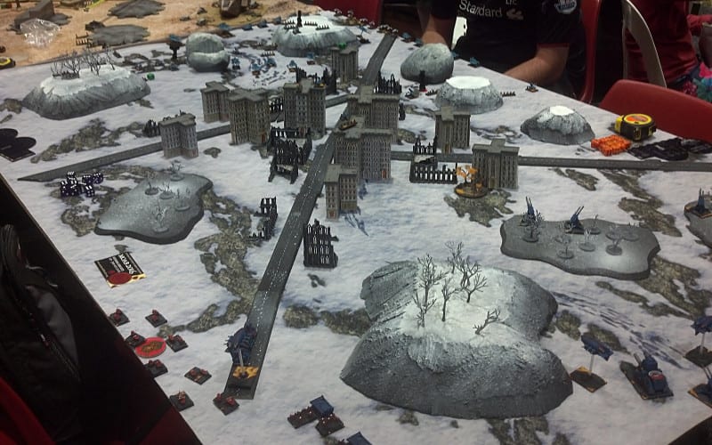 Spectacular scenery - a wintery battleground at Cancon 2016